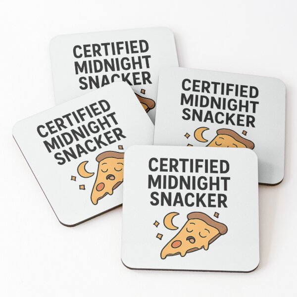 Item preview, Quirky Food Humor Shirt – Certified Midnight Snacker Design designed and sold by Long Family Gifts.