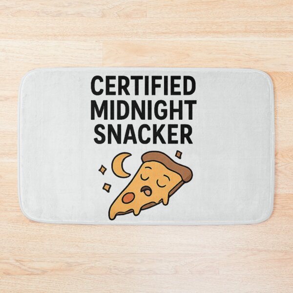 Item preview, Quirky Food Humor Shirt – Certified Midnight Snacker Design designed and sold by Long Family Gifts.
