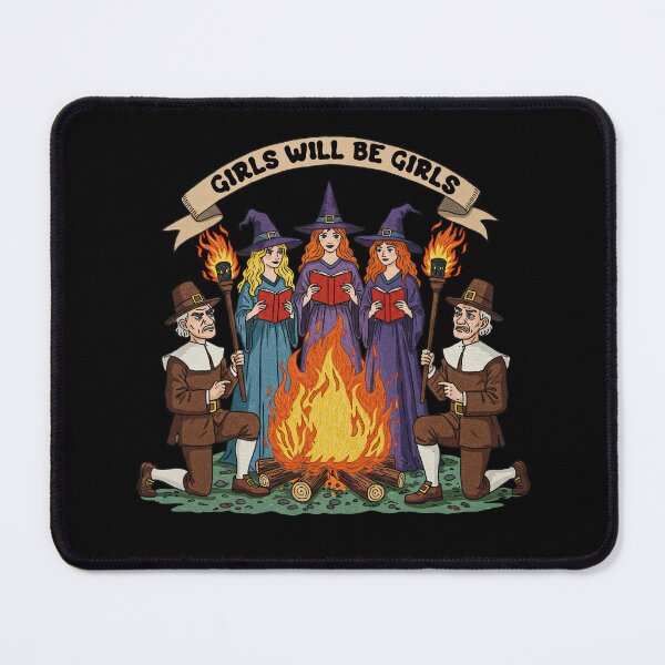 Item preview, Girls Will Be Girls Witch Illustration designed and sold by TeeARTHY.
