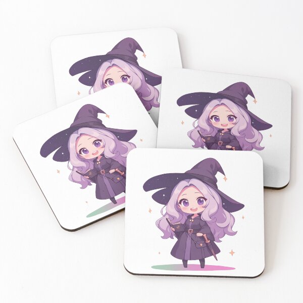 Item preview, Cute purple witch designed and sold by MendaciousMina.