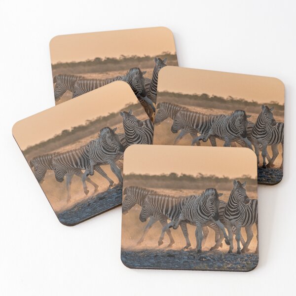 Item preview, Dance of Dust — Zebras in Motion at Sunset designed and sold by DavideAntoniani.