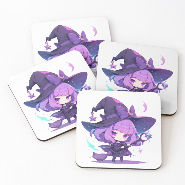 Item preview, Cute purple witch designed and sold by MendaciousMina.