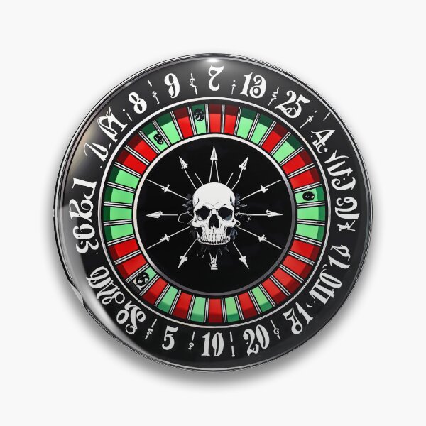 Item preview, Roulette of Fate – Gothic Casino Skull Design designed and sold by OrbitTrend.
