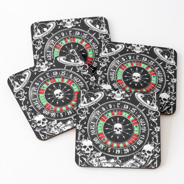 Item preview, Roulette of Fate – Gothic Casino Skull Design designed and sold by OrbitTrend.