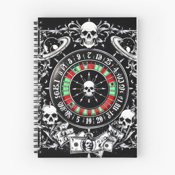 Item preview, Roulette of Fate – Gothic Casino Skull Design designed and sold by OrbitTrend.