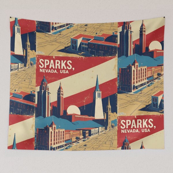 Item preview, Sparks Nevada 1950s USA Vintage Travel Tourism designed and sold by TravelersGems.