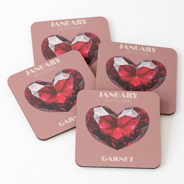 Item preview, January Birthstone - Garnet Heart Poster designed and sold by fatchairprint.