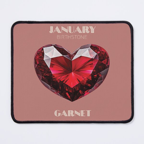 Item preview, January Birthstone - Garnet Heart Poster designed and sold by fatchairprint.