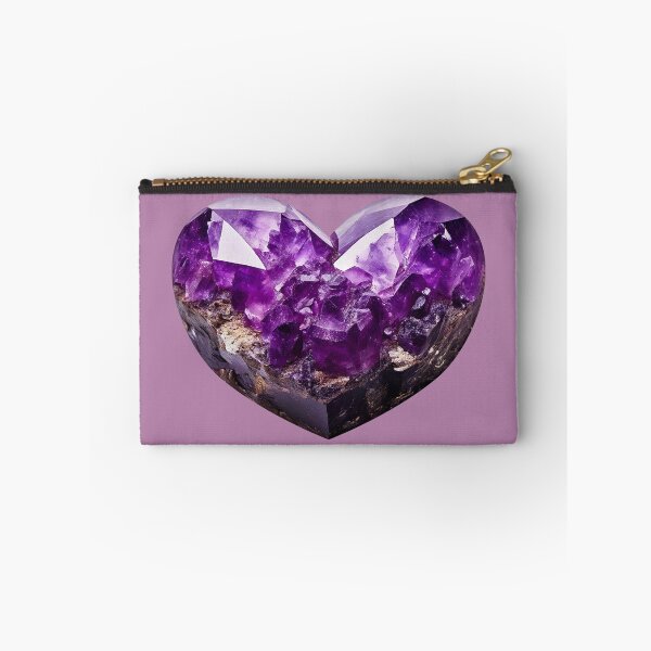 Item preview, February Birthstone - Amethyst Heart Poster designed and sold by fatchairprint.