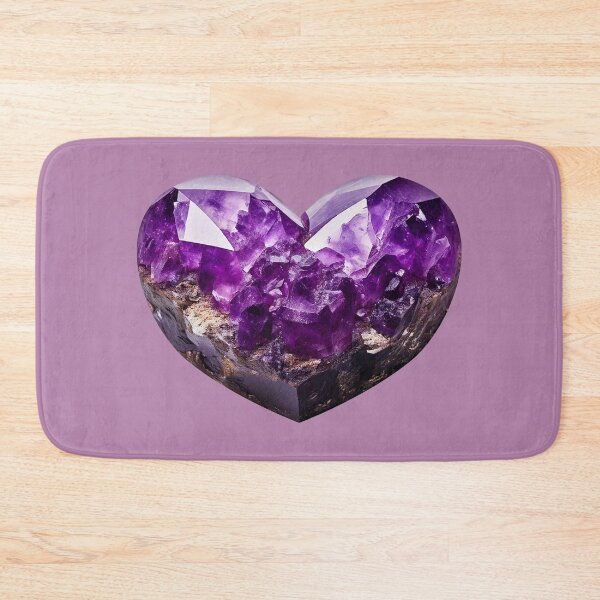 Item preview, February Birthstone - Amethyst Heart Poster designed and sold by fatchairprint.