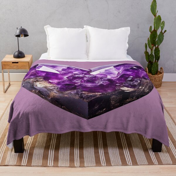 Item preview, February Birthstone - Amethyst Heart Poster designed and sold by fatchairprint.
