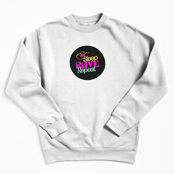 Artikelvorschau, Eat Sleep Rave Repeat | Buntes Party-Festival-Design entworfen und verkauft von DailyVibesMerch.
