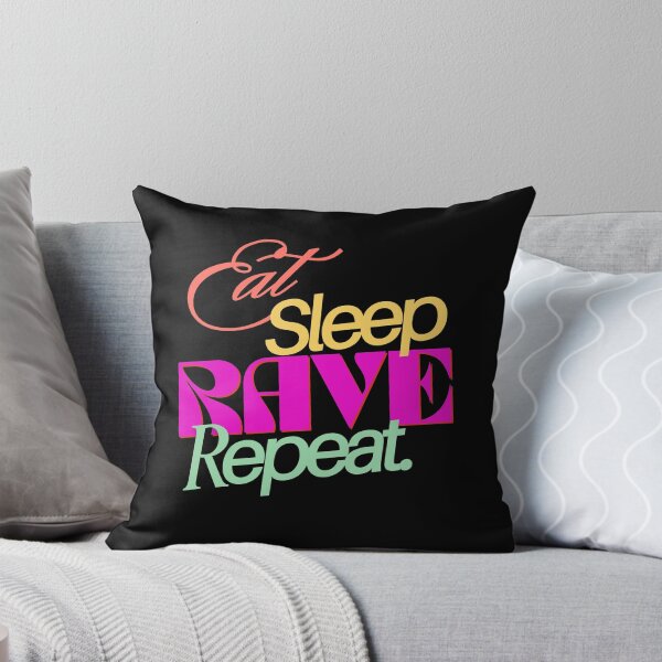Item preview, Eat Sleep Rave Repeat | Colorful Party Festival Design designed and sold by DailyVibesMerch.