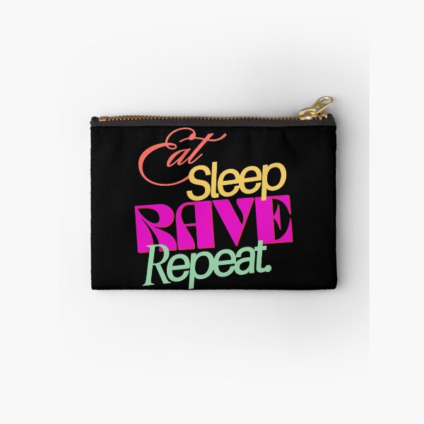Item preview, Eat Sleep Rave Repeat | Colorful Party Festival Design designed and sold by DailyVibesMerch.