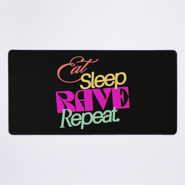 Item preview, Eat Sleep Rave Repeat | Colorful Party Festival Design designed and sold by DailyVibesMerch.