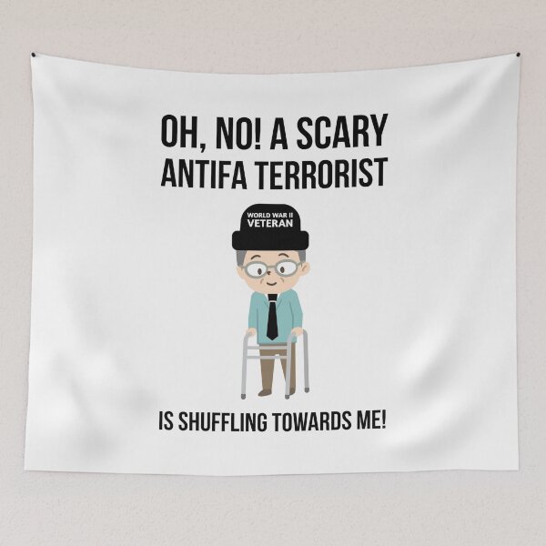 Item preview, Antifa political humor cartoon  designed and sold by Rachel the Artist .