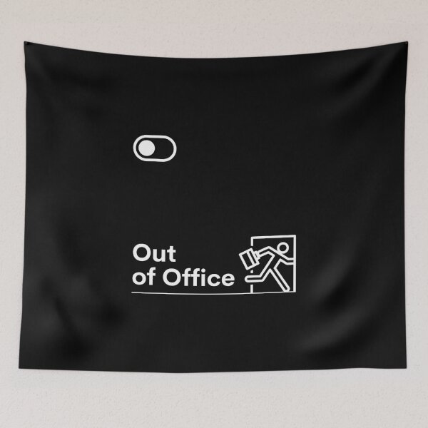 Item preview, Out of Office | Funny Work & Coworker Gift Design designed and sold by DailyVibesMerch.