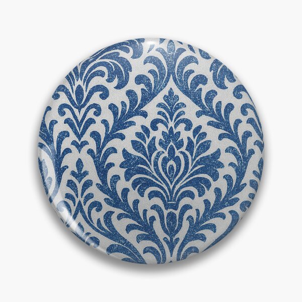 Item preview, Vintage Blue Baroque Pattern  – Elegant Damask Floral Print Design designed and sold by Gold Turtle  Lina.