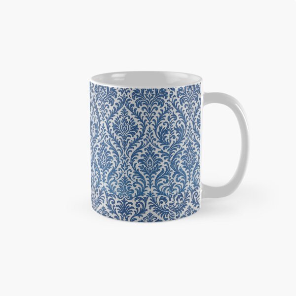 Item preview, Vintage Blue Baroque Pattern  – Elegant Damask Floral Print Design designed and sold by Gold Turtle  Lina.