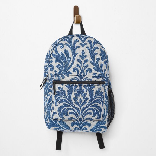 Item preview, Vintage Blue Baroque Pattern  – Elegant Damask Floral Print Design designed and sold by Gold Turtle  Lina.