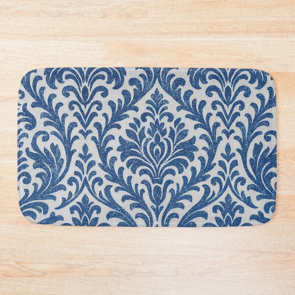 Item preview, Vintage Blue Baroque Pattern  – Elegant Damask Floral Print Design designed and sold by Gold Turtle  Lina.