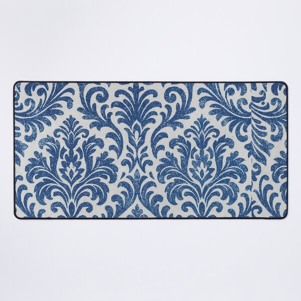 Item preview, Vintage Blue Baroque Pattern  – Elegant Damask Floral Print Design designed and sold by Gold Turtle  Lina.