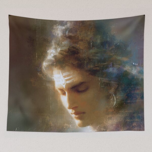 Item preview, Lord Shiva Portrait of Serenity - Spiritual and Meditative Art designed and sold by All Souls Dream.