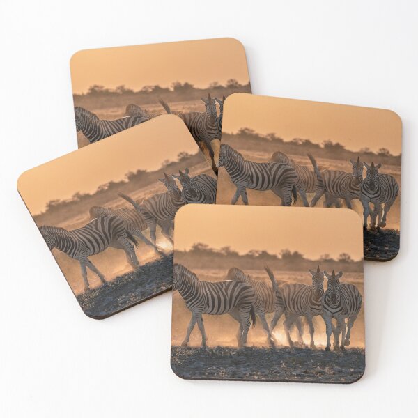 Item preview, Golden Steps — Zebras Walking in the Evening Light designed and sold by DavideAntoniani.