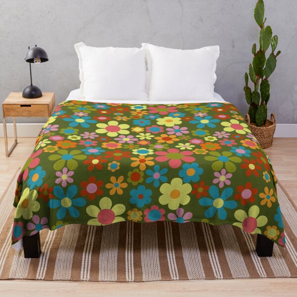 Item preview, 70's Flower Pattern - Green designed and sold by JurassicParkans.