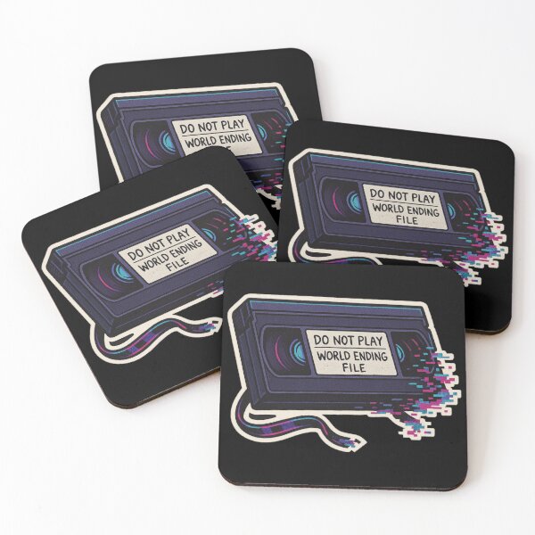 Item preview, Retro VHS Horror Sticker – Do Not Play World Ending File Glitch Art designed and sold by JacobKAurumhead.
