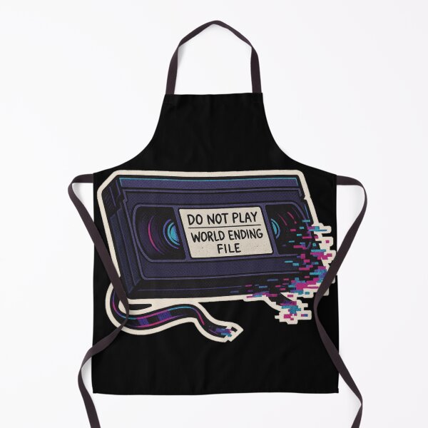 Item preview, Retro VHS Horror Sticker – Do Not Play World Ending File Glitch Art designed and sold by JacobKAurumhead.