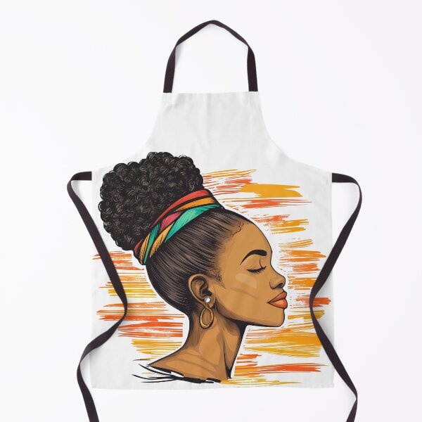 Item preview, Elegant Woman with Colorful Headwrap – Afrocentric Art Portrait designed and sold by DesignArtist.ia.