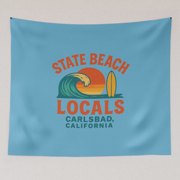 Item preview, State Beach Locals – Carlsbad Surf Classic designed and sold by getpressedshirt.