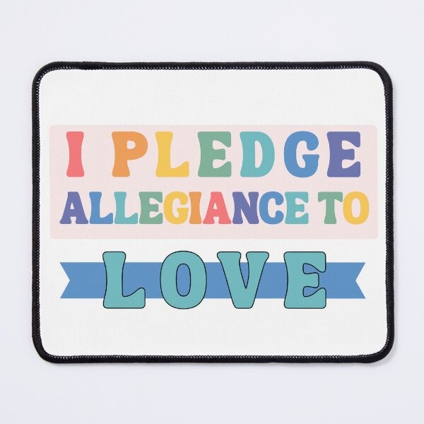Item preview, I Pledge Allegiance to Love - Inspirational Typography designed and sold by sunnydayco-.