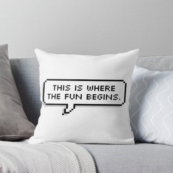Item preview, This is where the fun begins. Pixel speech bubble designed and sold by BashPIXIE.
