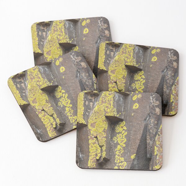 Item preview, Green lichen on volcanic rock face designed and sold by lisavonbiela.