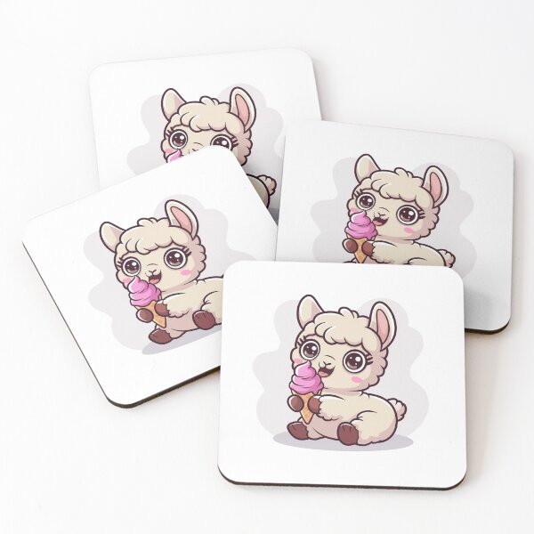 Item preview, lama eating ice cream designed and sold by Eternalski.