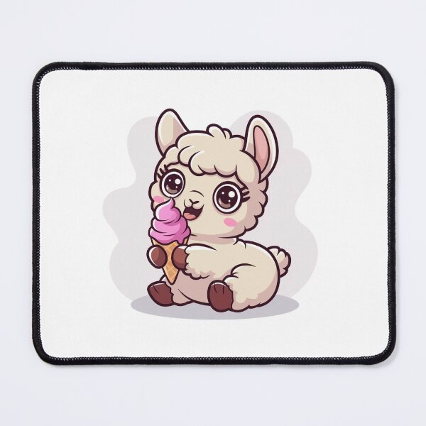 Item preview, lama eating ice cream designed and sold by Eternalski.