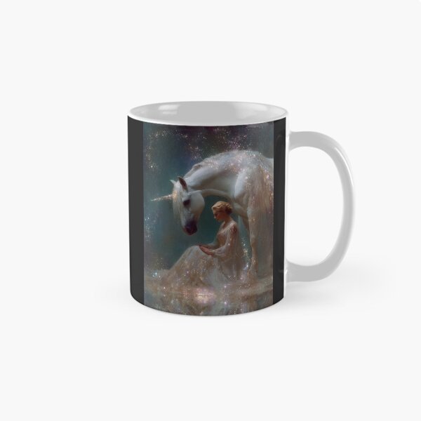 Item preview, Ethereal Queen and Sparkling Unicorn - Celestial Fantasy Art designed and sold by All Souls Dream.