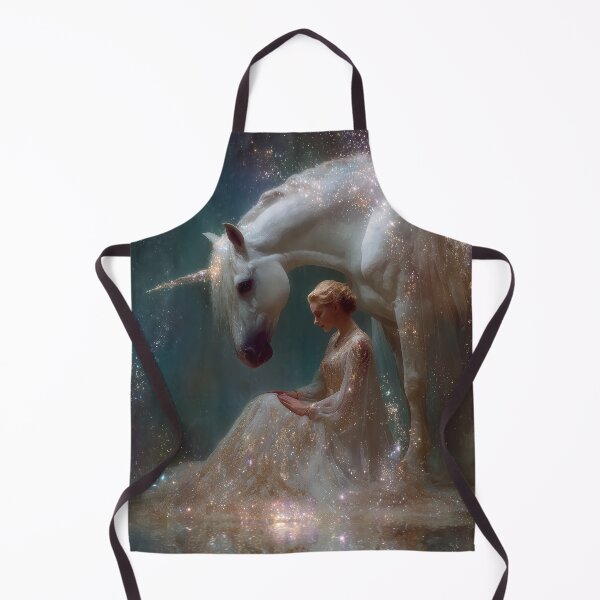Item preview, Ethereal Queen and Sparkling Unicorn - Celestial Fantasy Art designed and sold by All Souls Dream.
