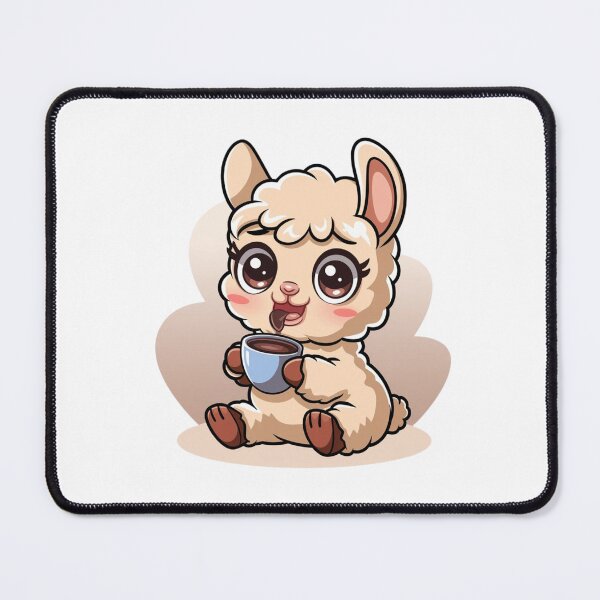Item preview, lama drinking coffee designed and sold by Eternalski.