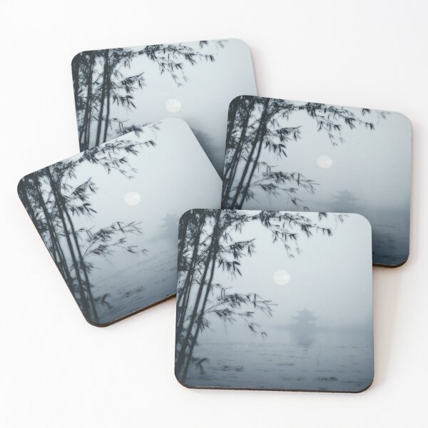Item preview, Moonlit Pavilion in Mist designed and sold by Dusk Atelier.