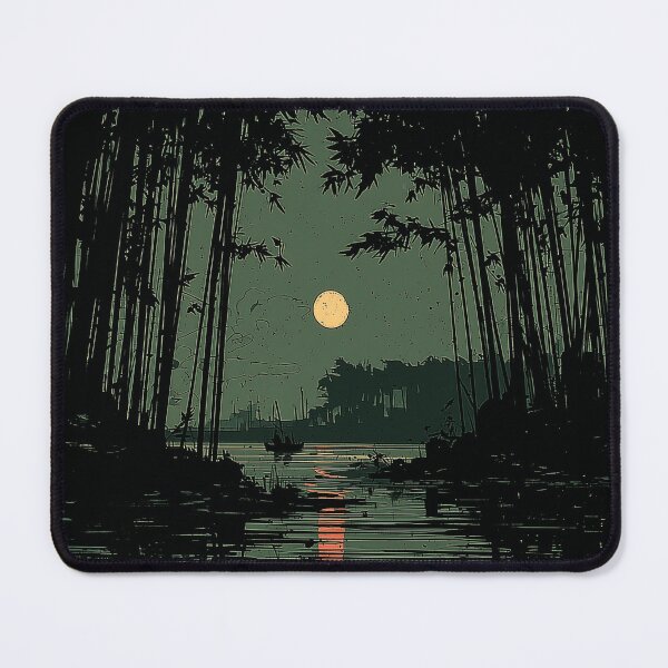 Item preview, Moonlit River Through Bamboo designed and sold by Dusk Atelier.