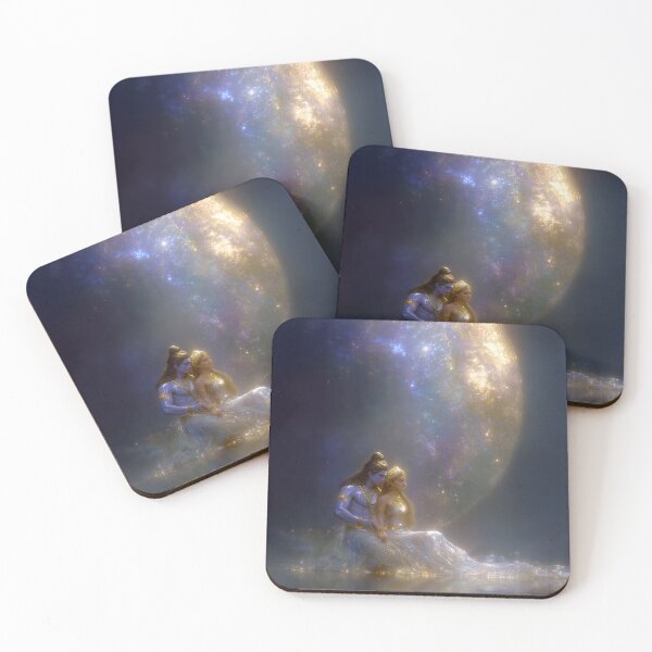 Item preview, Cosmic Embrace of Shiva and Parvati - Hindu Devotional Art designed and sold by All Souls Dream.