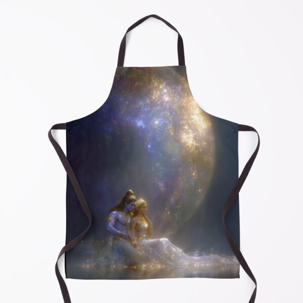 Item preview, Cosmic Embrace of Shiva and Parvati - Hindu Devotional Art designed and sold by All Souls Dream.