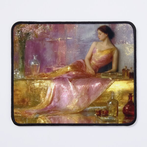 Item preview, Reclining Venus Goddess of Love - Golden Classical Pink Art designed and sold by All Souls Dream.