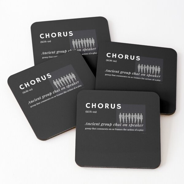 Item preview, Chorus Definition — Ancient group chat on speaker. designed and sold by CenterAisleCo.