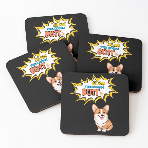 Item preview, All Hail the Corgi Butt – Cute Funny Corgi Dog Design designed and sold by Kotalo.