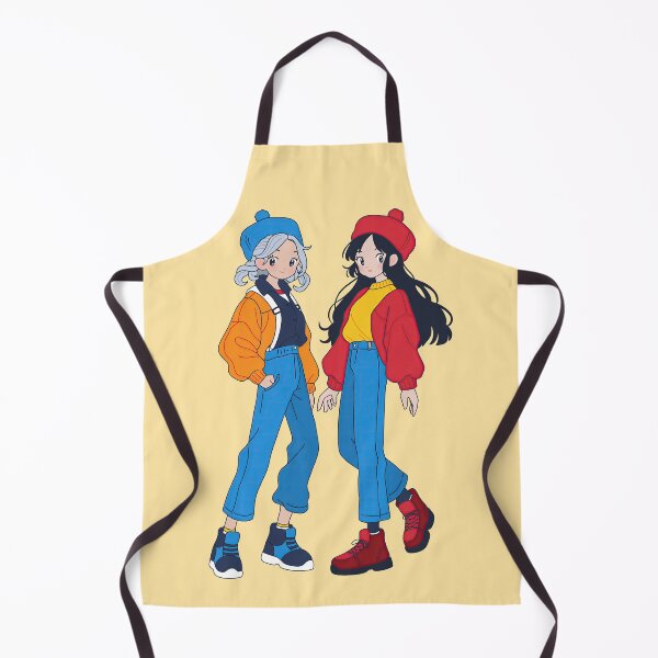 Item preview, Fashion Duo – Stylish Cartoon Friends in Berets designed and sold by SunnyBunnyHome.