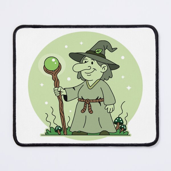 Item preview, Halloween Cartoon Style Green Witch designed and sold by Brainstorming99.